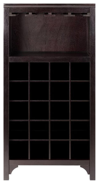 Ancona Modular Wine Cabinet With Glass Rack And 20-Bottle