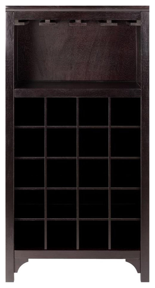Ancona Modular Wine Cabinet With Glass Rack And 20-Bottle