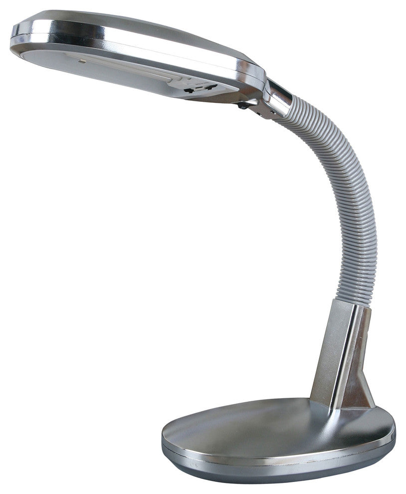 Deluxe Sunlight Desk Lamp, 26", Chrome