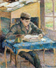 Camille Pissarro Portrait of Rodo Reading, Gallery Wrapped Canvas, 20"x25"