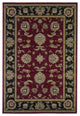 HomeRoots 7' x 10' Polypropylene Red or Black Area Rug