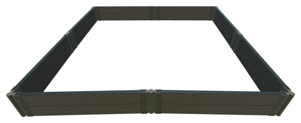 Weathered Wood Raised Garden Bed 8'x8'x11" 2" Profile
