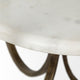 Reinhardt 36" Gold Metal Base Coffee Table
