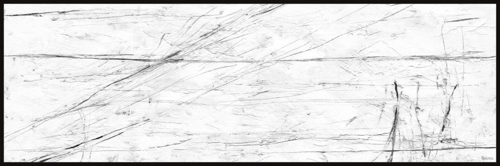 "Early Dawn" Floater Framed Painting Print on Canvas, 45x15