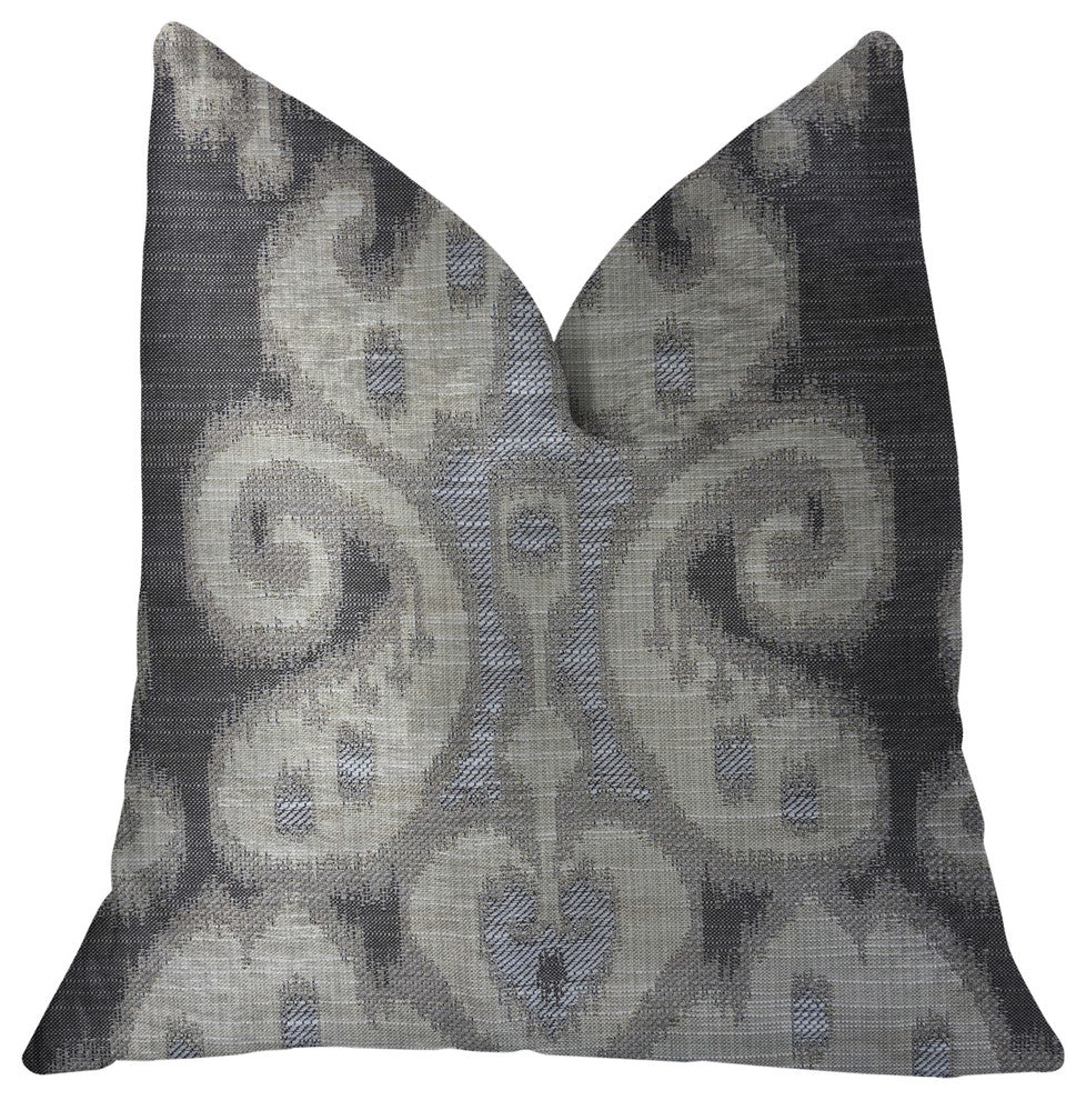 Social Butterfly Brown Shades Luxury Throw Pillow, 20"x30" Queen
