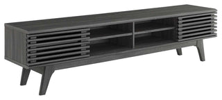 Render 70" Entertainment Center TV Stand, Charcoal