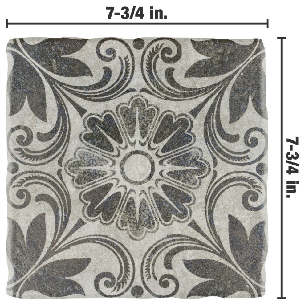 Costa Cendra Decor Dahlia Ceramic Floor and Wall Tile