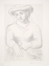 Pablo Picasso, Femme au Chapeau et au Missel, 27-9, Lithograph