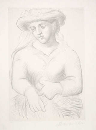 Pablo Picasso, Femme au Chapeau et au Missel, 27-9, Lithograph