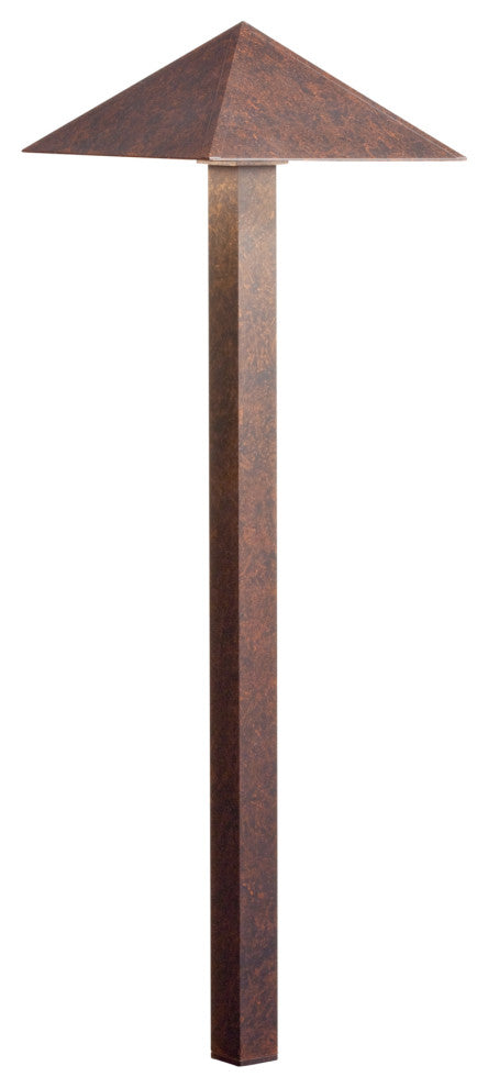 Textured Tannery Bronze 2700K LED Pyramid Path