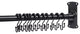Utopia Alley Rustproof Aluminum L-Shaped Corner Shower Curtain Rod, Black