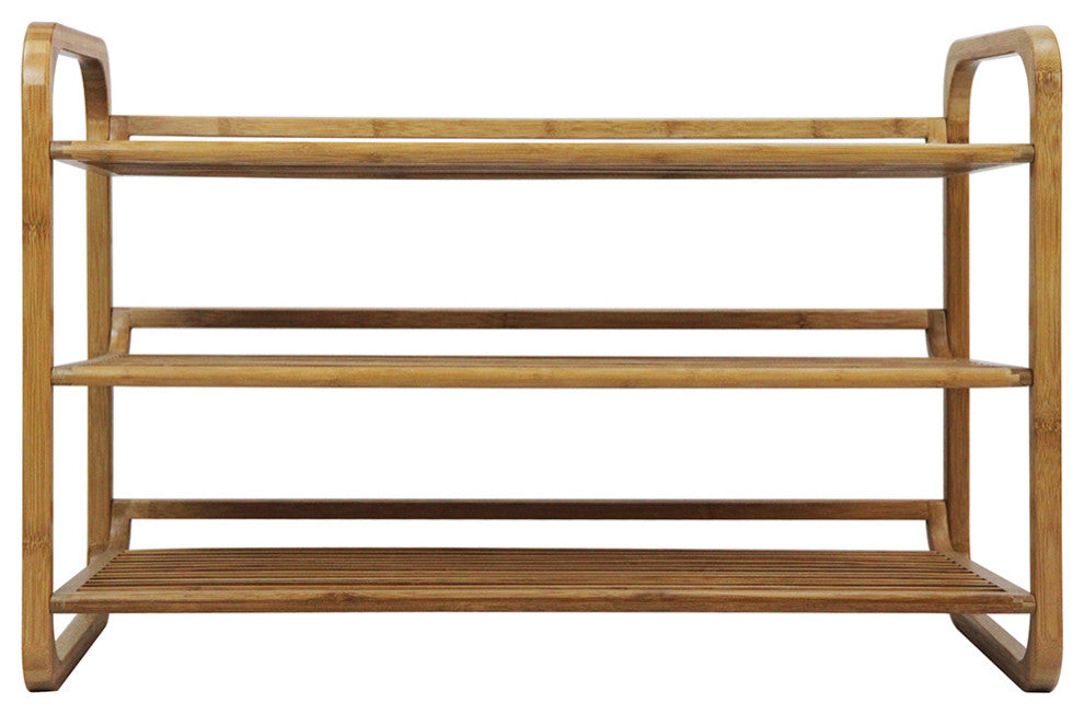 Oceanstar Bamboo Shoe Rack, 3 Tier