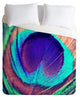 Deny Designs Shannon Clark Pretty Peacock Duvet Cover - Lightweight