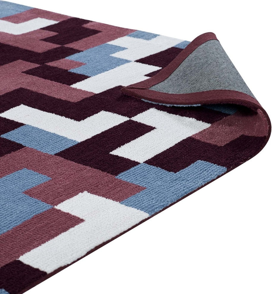 Andela Interlocking Block Mosaic 8x10 Area Rug