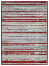 Modern Accent Rug, Scarlet Red, 9'8"x7'5"