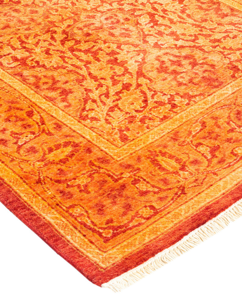 Mogul, One-of-a-Kind Hand-Knotted Area Rug Orange, 2'7"x9'9"