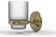 Monte Carlo Wall Mounted Tumbler Holder, Unlacquered Brass