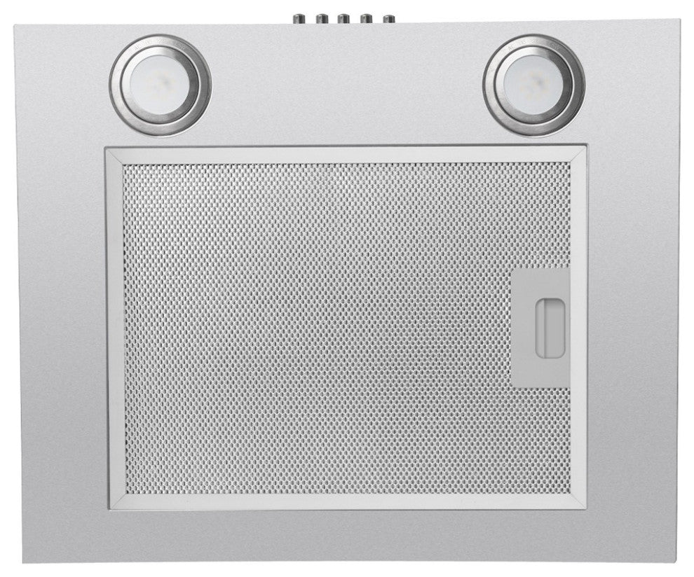 CAVALIERE 30" Glass Canopy Range Hood 400 CFM Brushed Stainless Steel LED