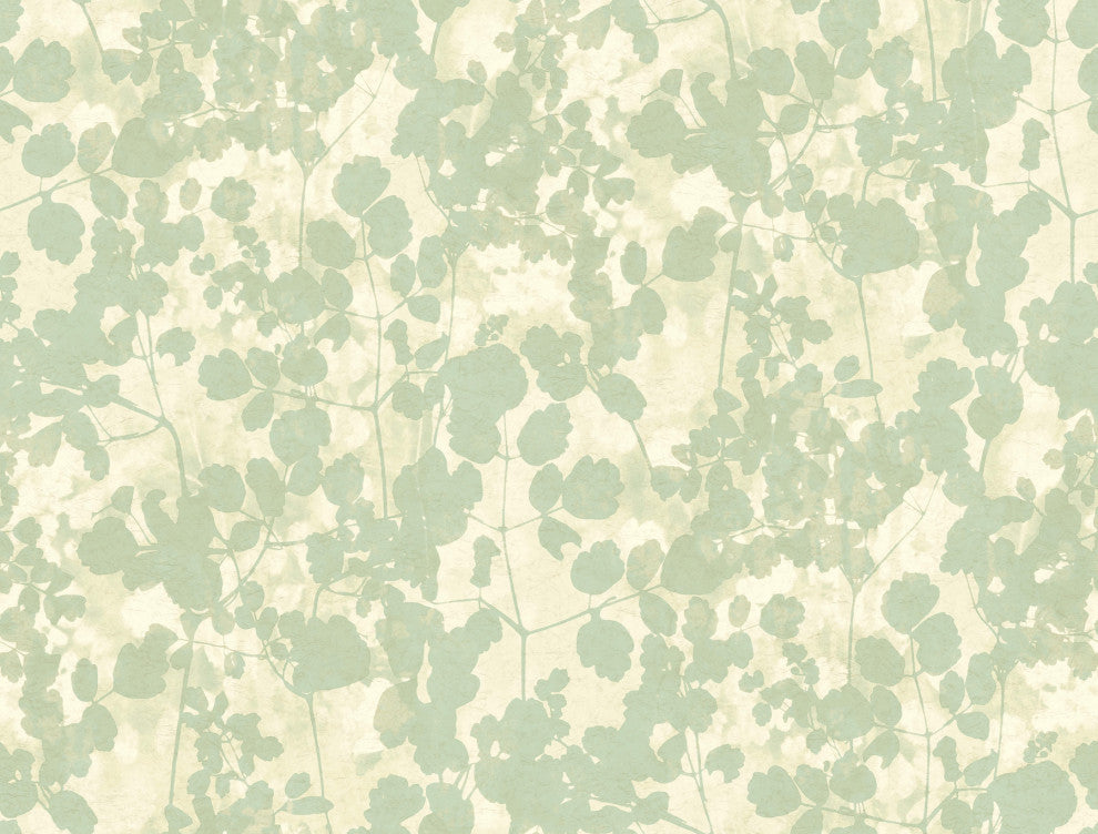 Green Pressed Leaves Wallpaper