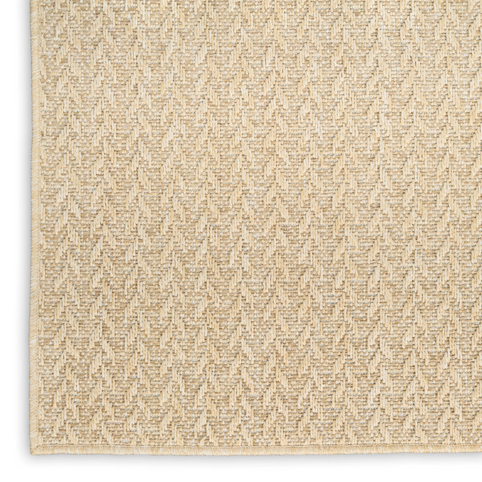 Nourison Tulum 6' x 9' Cream Outdoor Rug