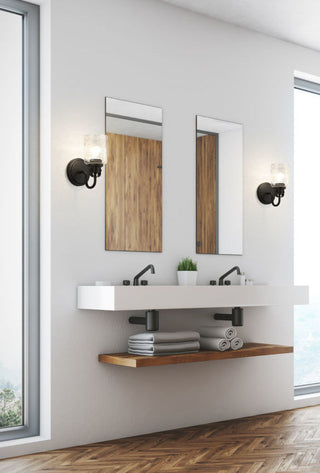 Z-Lite 340-1S Kinsley 10" Tall Wall Sconce - Matte Black