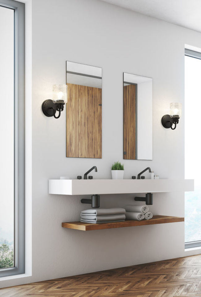 Z-Lite 340-1S Kinsley 10" Tall Wall Sconce - Matte Black