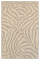 8" x 10' Taupe Zebra Pattern Area Rug