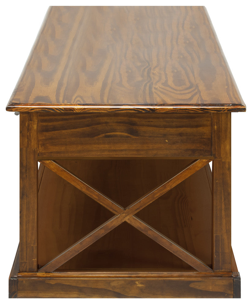 Bay View Coffee Table, Warm Brown