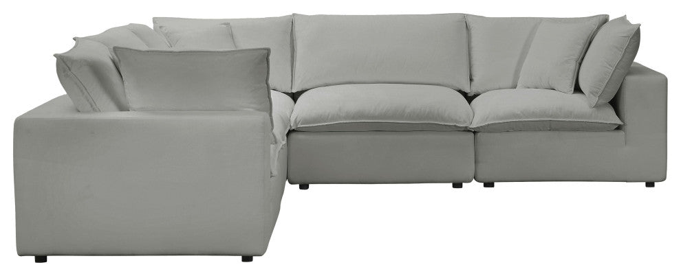 Cali Modular 5-piece L-Sectional, Slate