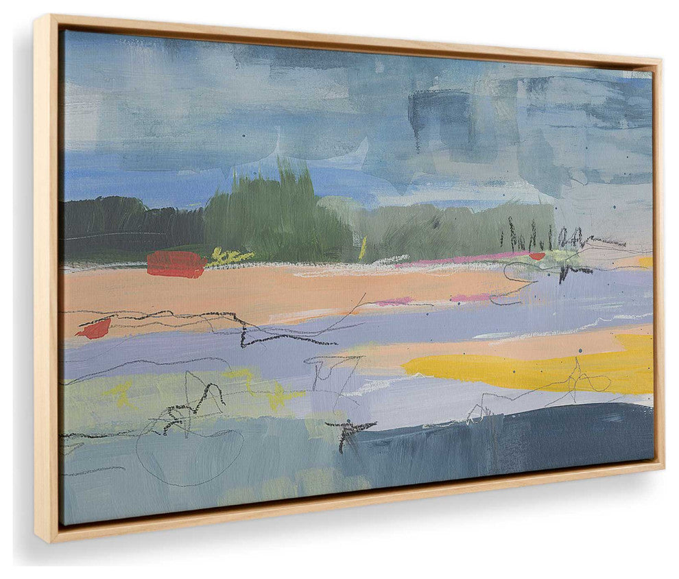 "Evening Radiance" - Abstract Interpretation of Dusk Canvas Art
