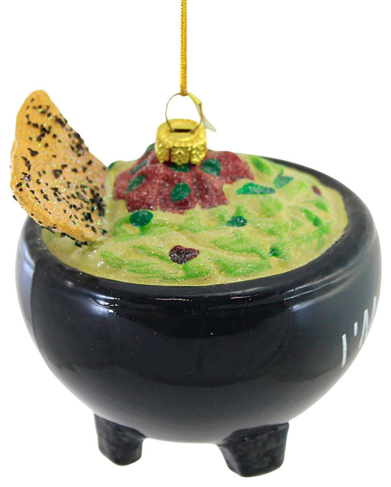 Holiday I Am So Extra Glass Ornament Food Snack Avocado Go8328