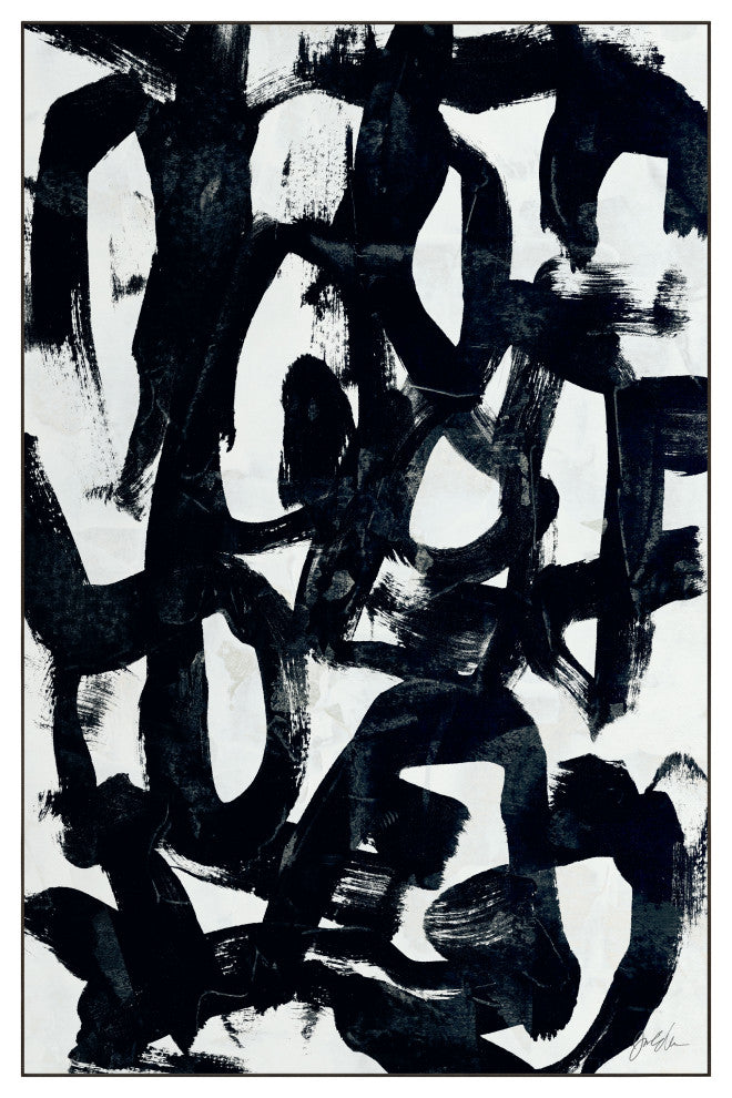 Graffiti Tangle I Abstract Art Area Rug, 5'x7.5'