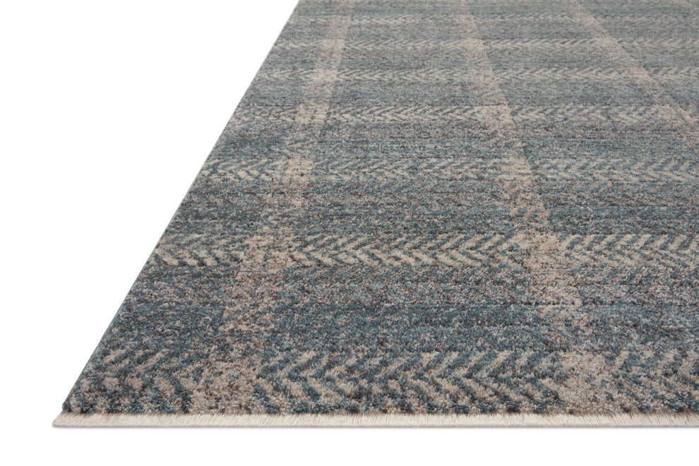 Angela Rose x Loloi Ember Blue / Beige 2'-3" x 3'-10" Accent Rug