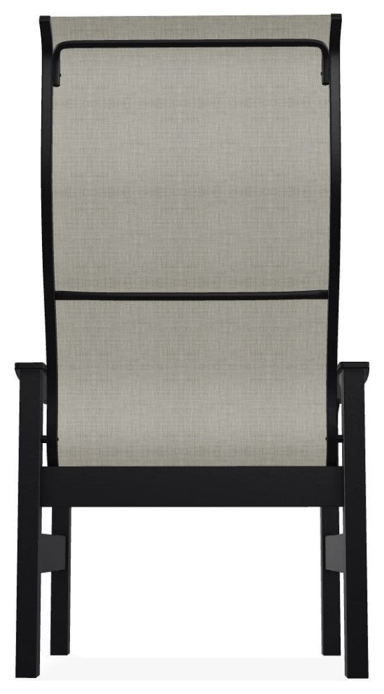 Leeward Sling Outdoor Supreme Armchair, Ella/Black