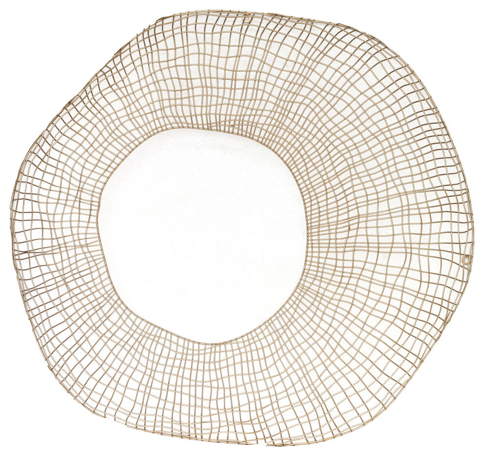 Contemporary Limpet Metal Wall Dcor - Gold