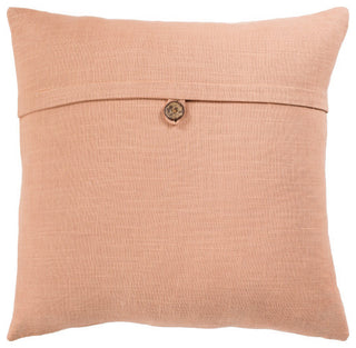 Surya Penelope Dusty Coral Pillow Shell With Polyester Insert 18"H X 18"W