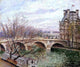 Camille Pissarro The Pont Royal and the Pavillon de Flore Wall Decal