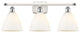 Innovations 516-3W-WPC-GBD-751-LED 3 Light Vanity Light, White, Polished Chrome