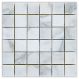 Calacatta Honed 2x2 Marble Mosaic