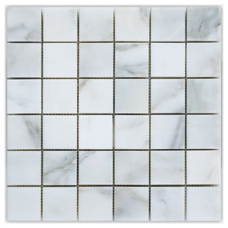 Calacatta Honed 2x2 Marble Mosaic