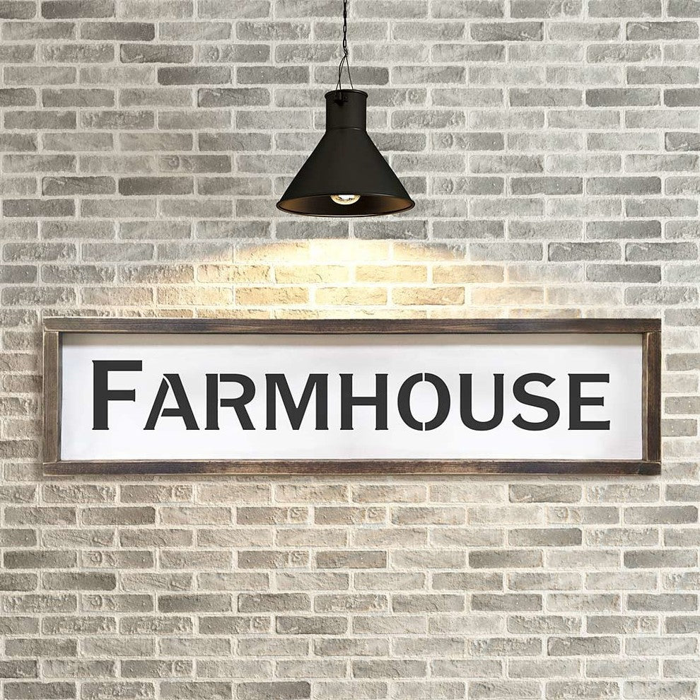 Vintage Farmhouse Sign Stencil, Rustic Decor, Small