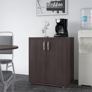 Product shown in a real room setting with kitchen appliances; lifestyle context.