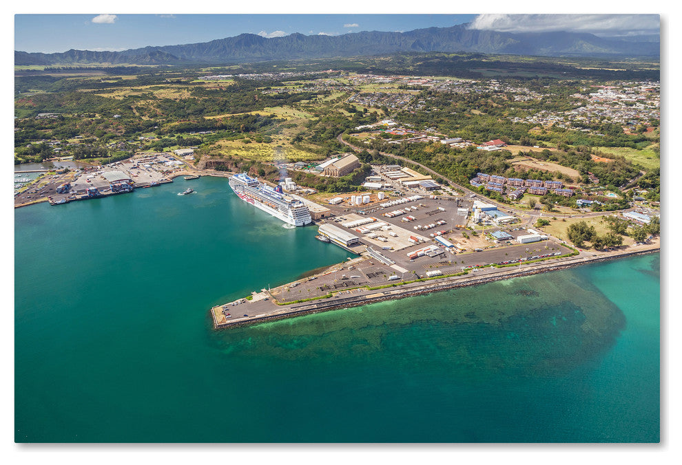 Pierre Leclerc 'Nawiliwili Harbor' Canvas Art, 19x12