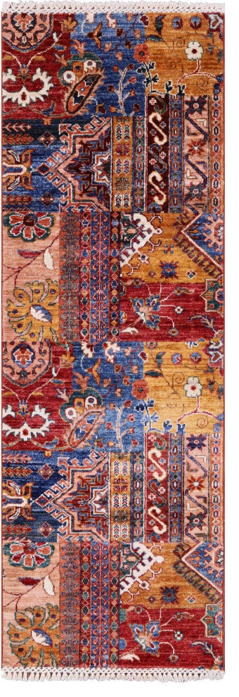 Runner Hand-Knotted Super Kazak Rug 2' 0" X 5' 11" - Q12800