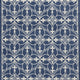 2' X 3' Blue and Ivory Area Rug