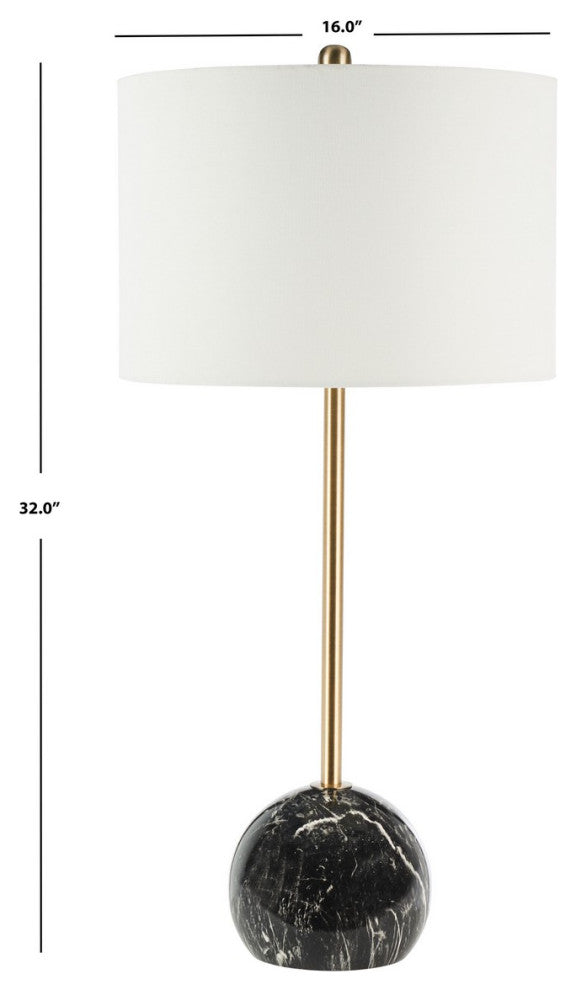 Safavieh Kyrene Table Lamp Black Marble