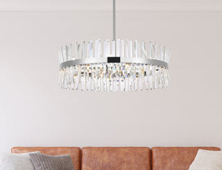 Modern Chrome 16-Light Chandelier