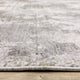 Noble Distressed Abstract Grey/ Ivory Indoor Area Rug, Grey, 5'3"x7'6"