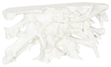 Cast Root Console Table, Gel Coat White