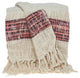 Meena Transitional Multicolored Handloomed 52"x67" Cotton, Throw
